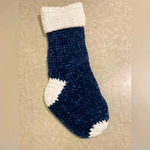 Blue Velvet Christmas Stockings - Handmade Stockings - Farmhouse‎ Stockings - …